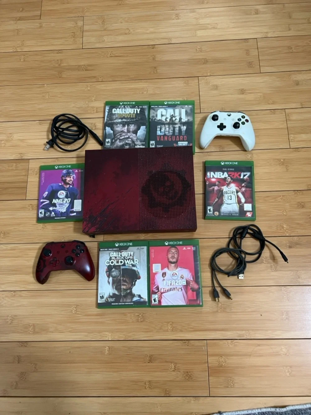 Microsoft Xbox One S Gears of War 4 Limited Edition 2 TB Crimson Console Bundle